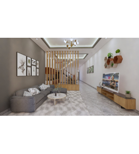 3D nội thất công trình nhà chị Hoa 