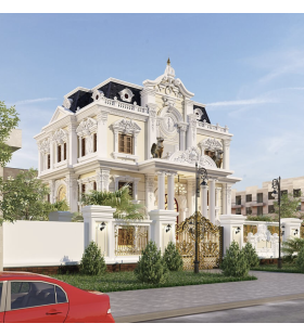 Thiết kế nhà biệt thự đẹp thi công Long Thành - Đồng Nai