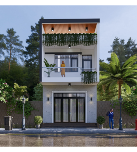 Công trình nhà Phố Liền kề 1 trệch 1 lầu