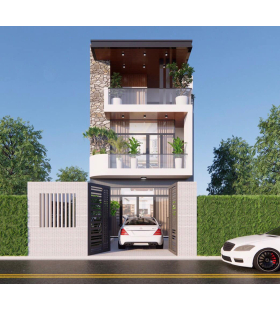 THIẾT KẾ NHÀ PHỐ HIỆN ĐẠI 3 TẦNG ĐẸP TẠI TPHCM